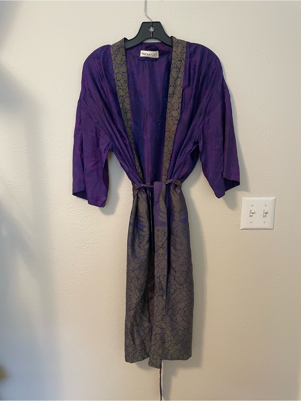 Pacha Play Silk Purple Festival Robe